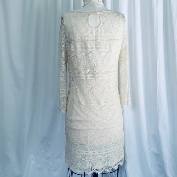 Max Studio Lace Long Sleeve Mini Dress S NWT - Picture 4 of 9